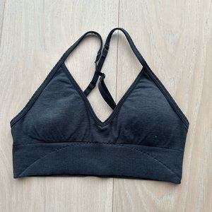 Lululemon sport bra dark grey
